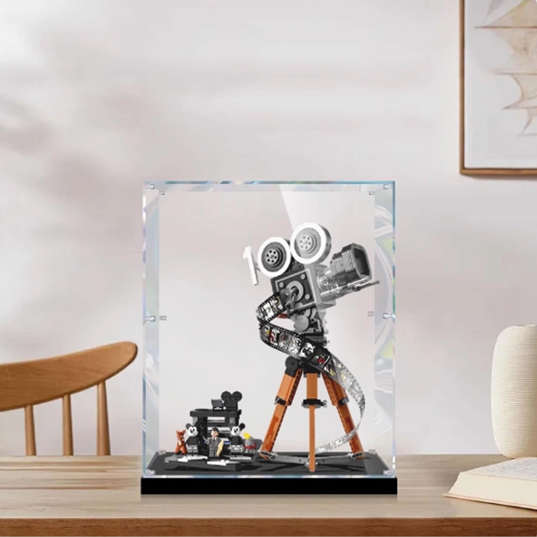 FEIRUBO Display Box - Acrylic 30 x 20 x 40 cm Black Base Compatible with Lego 43230