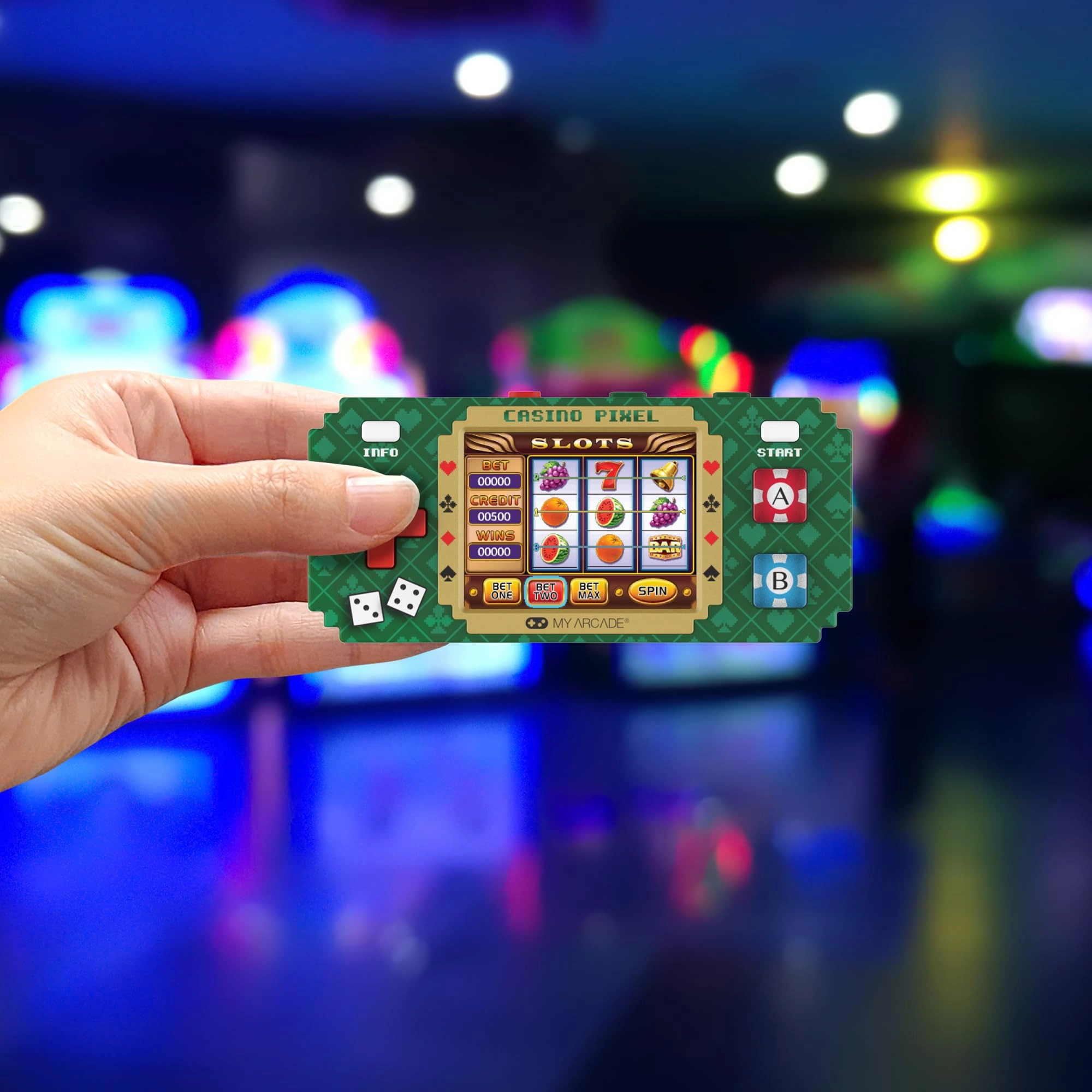 Casino Pixel - 2 Inches Handheld