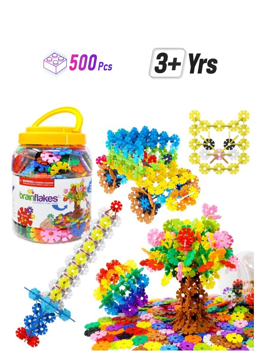 VIAHART Brain Flakes - 500 pcs