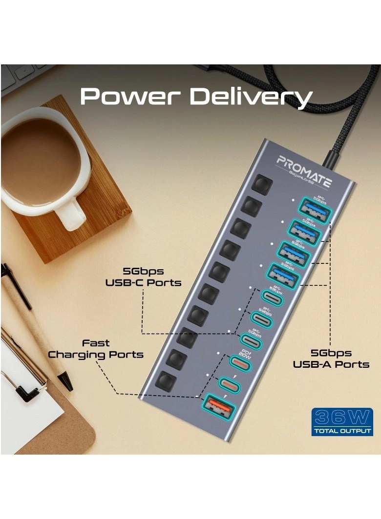 GegaHub-5G - 10 In 1 20W USB-C PD