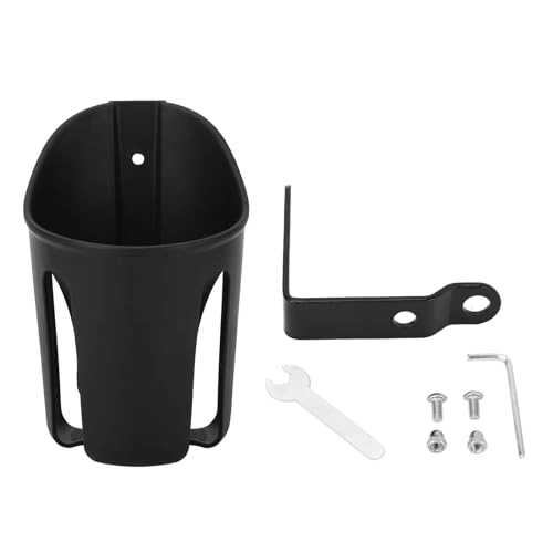 Motorcycle Cup Holder - Perch Mount 360 degree snap fasteners Long Bracket
