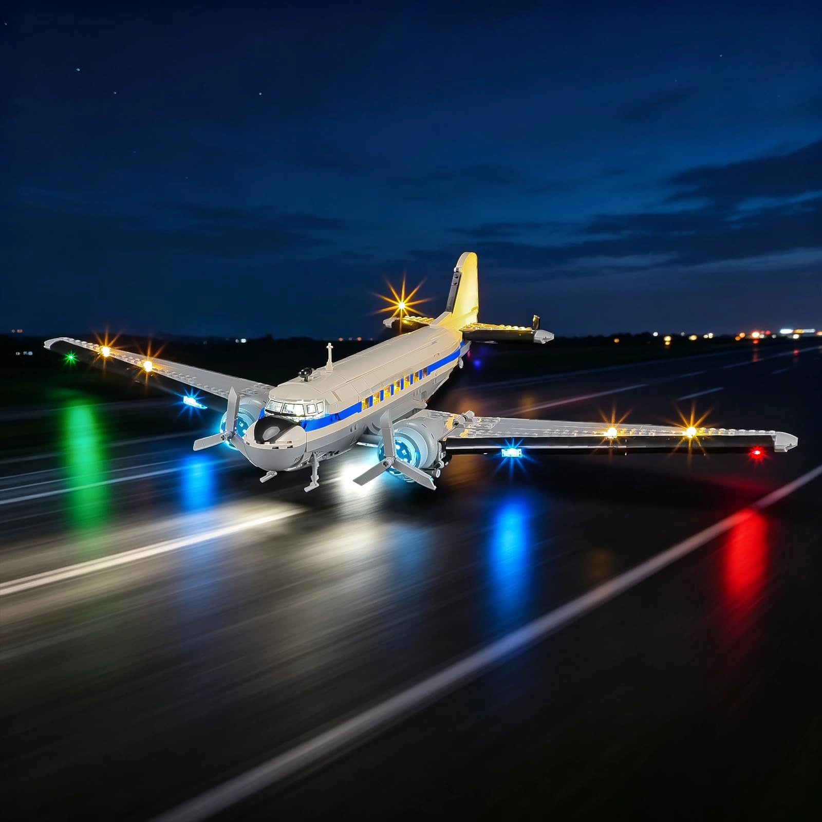 YEABRICKS LED Light for Lego-11378 - Douglas DC-3 PAN AM