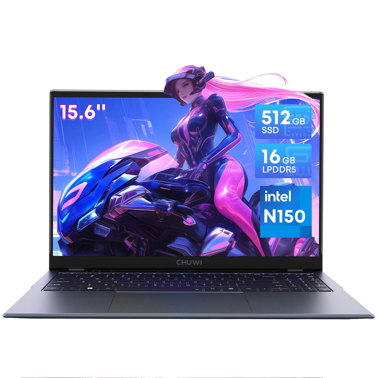 Chuwi GemiBook Plus - 15.6'' 512GB 16GB Twin Lake N150