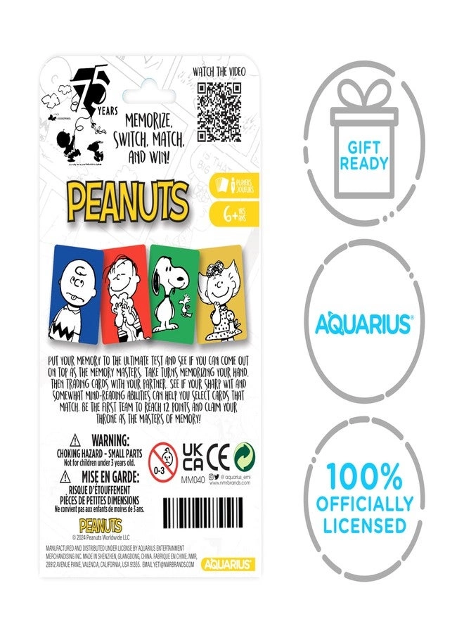 Peanuts 75th Memory Master - Card Game