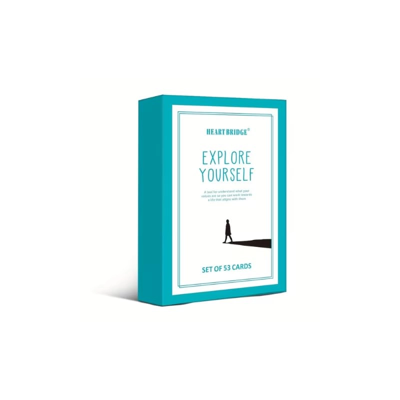 Heart Bridge Explore Yourself - 53-Question Deck Guided Journal