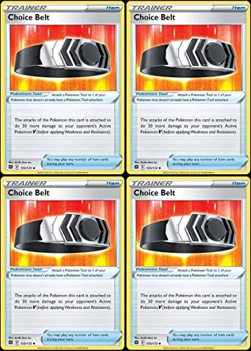 Choice Belt 135/172 - Brilliant Stars - Trainer Card Lot Playset - 4pcs