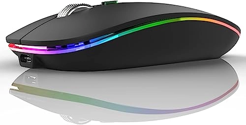 Rechargeable Ergonomic Mouse - 2.4GHz Wireless Bluetooth USB