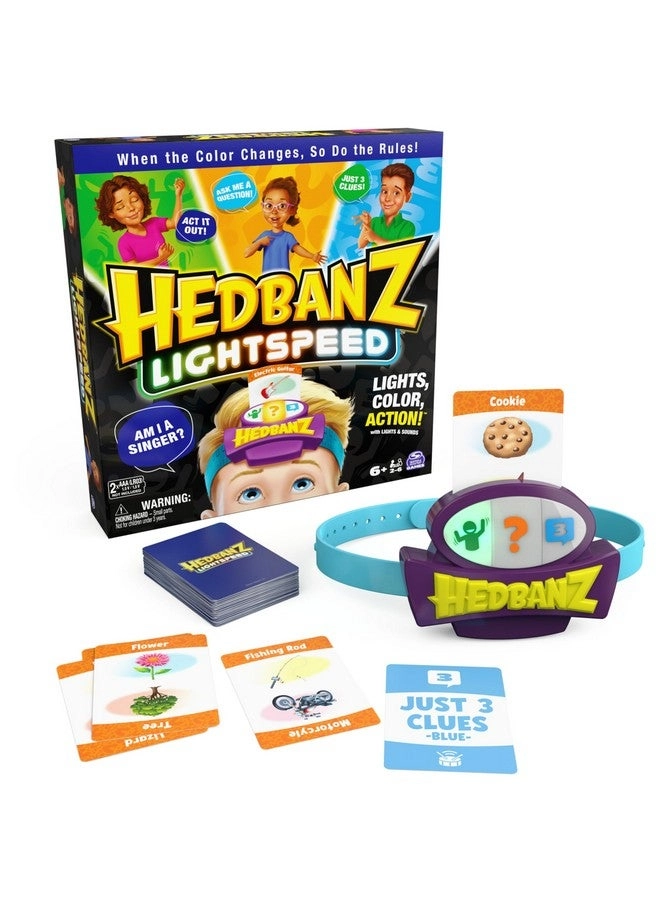 SPIN MASTER GAMES Hedbanz Lightspeed - Lights & Sounds Card Game