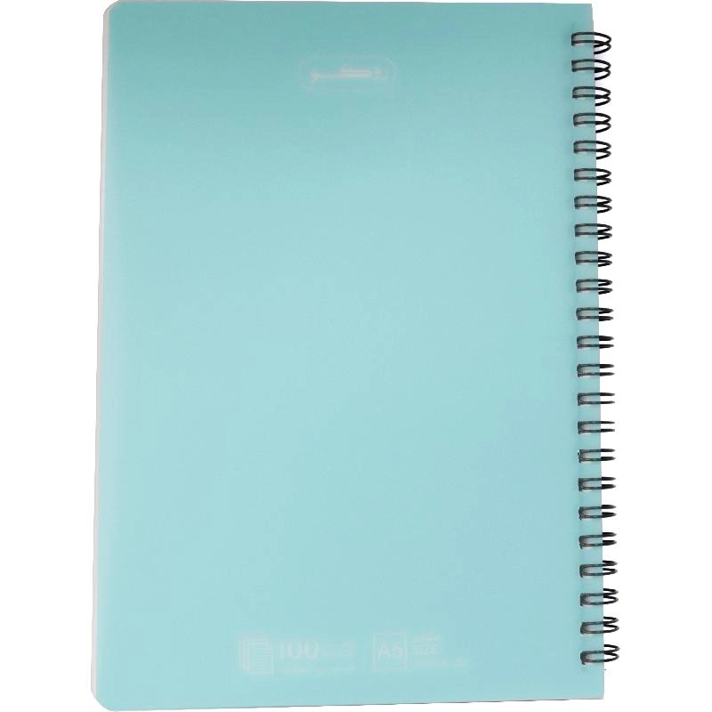 Notebook 19 X 26 cm Spiral - Grid 100 Sheets