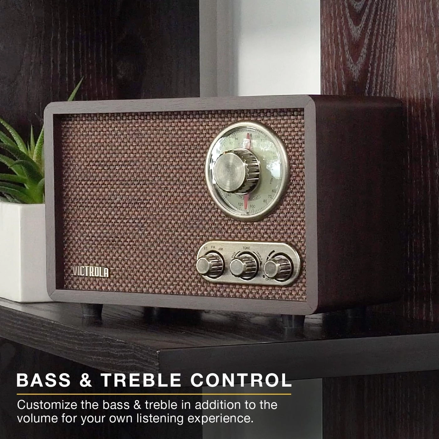 Retro Wood Bluetooth AM/FM Radio