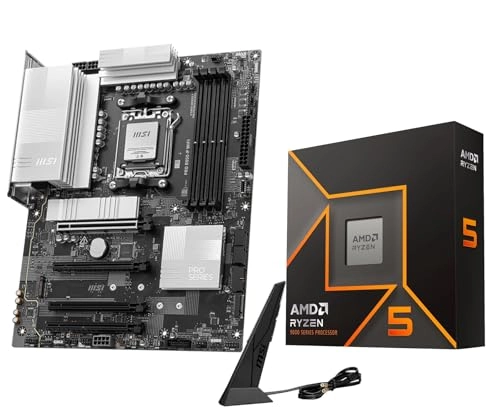 Micro Center Ryzen 5 9600X - 6-Core 12-Thread 5.4GHz + PRO B850-P - ATX Wi-Fi 7