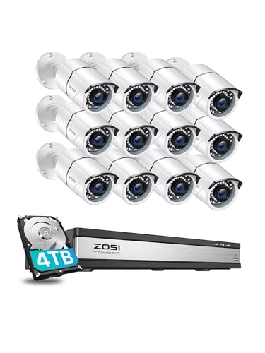 H.265+ 1080p 16CH Security Camera System - 12 16 1080p
