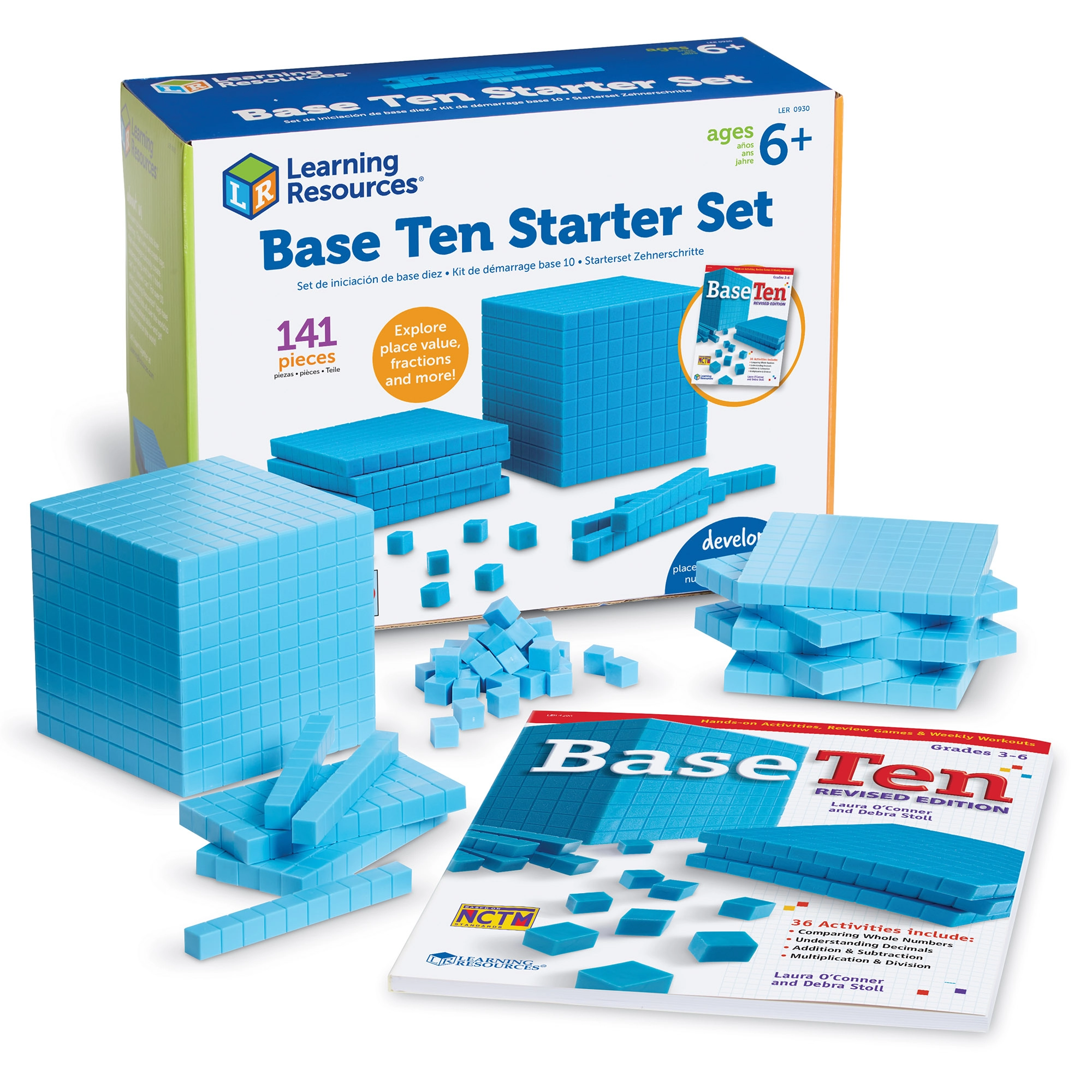 Base Ten Interlocking Plastic Rods Class Set - 6 years and above 823 pieces