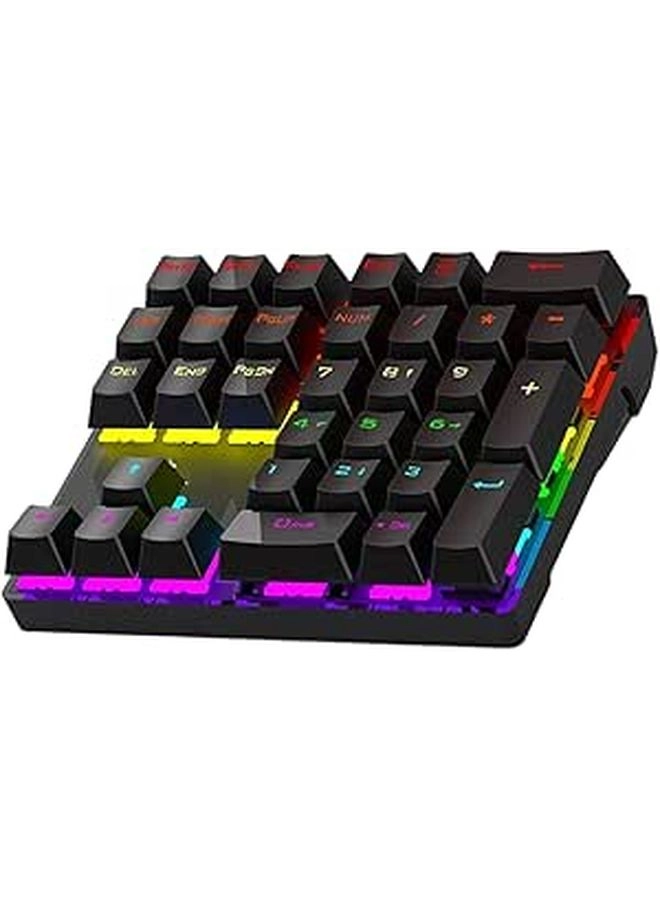 Mjaie 33Key Numeric Keypad - Hot Swappable RGB Ergonomic