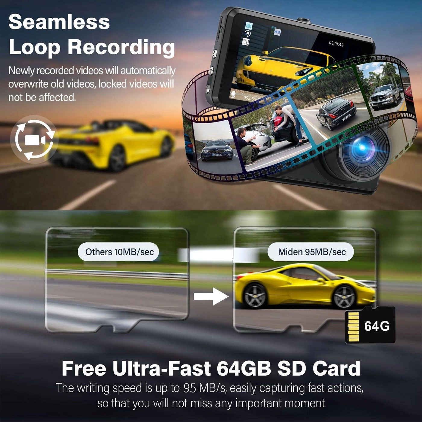 2K Dual Dash Camera