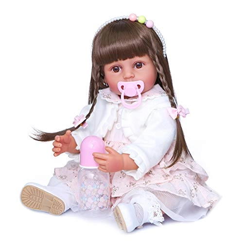 Reborn Baby Doll - 22 inches Vinyl Silicone African American Set