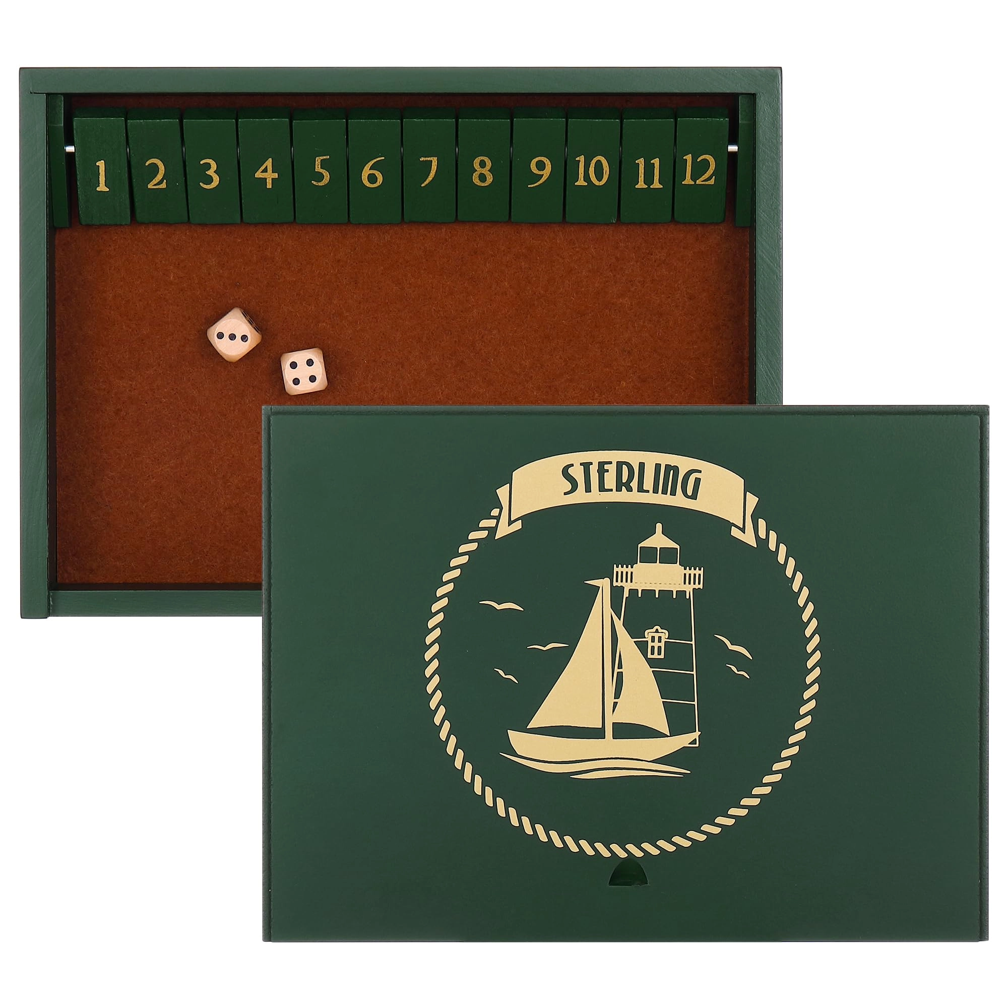 Sterling Shut The Box - 3 years and up 12 pieces