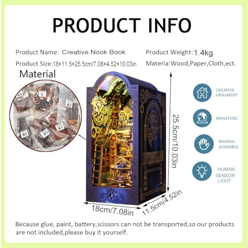 3D Wooden Book Stand Puzzle - 1：24