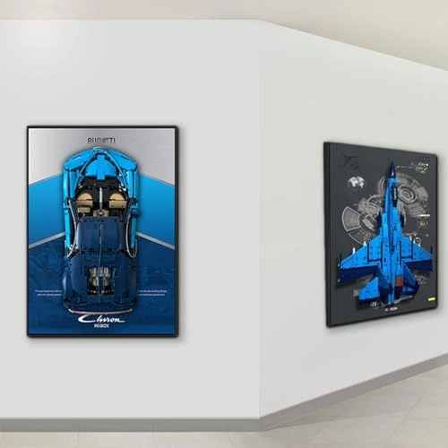 Figures Display Wall Mount for LEGO Techniic Bugaatti Chiroon 42083 - Acrylic