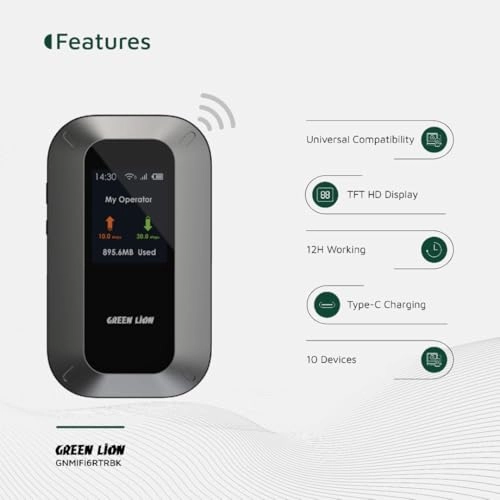 Portable Mifi Router - 150Mbps WiFi 6