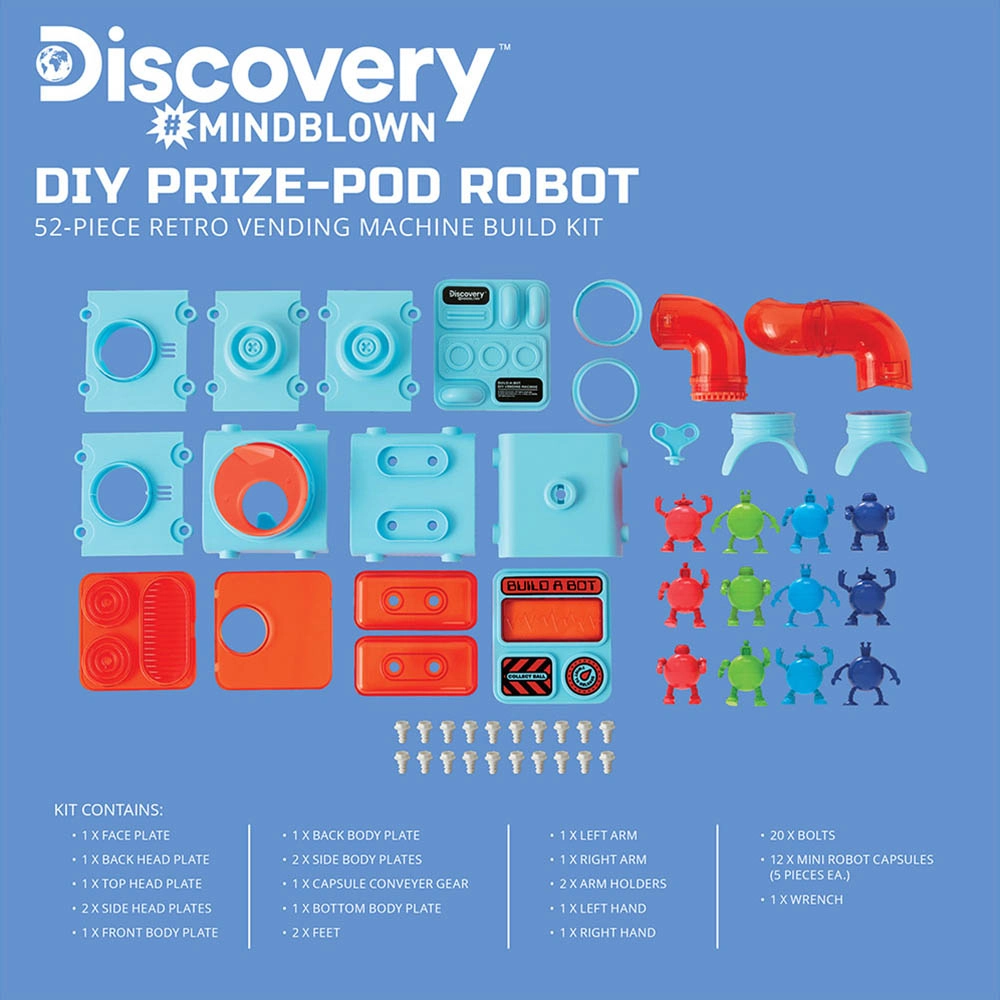 Mindblown Stem Diy Prize - Pod Robot Kit - 8 years+ 52 pieces