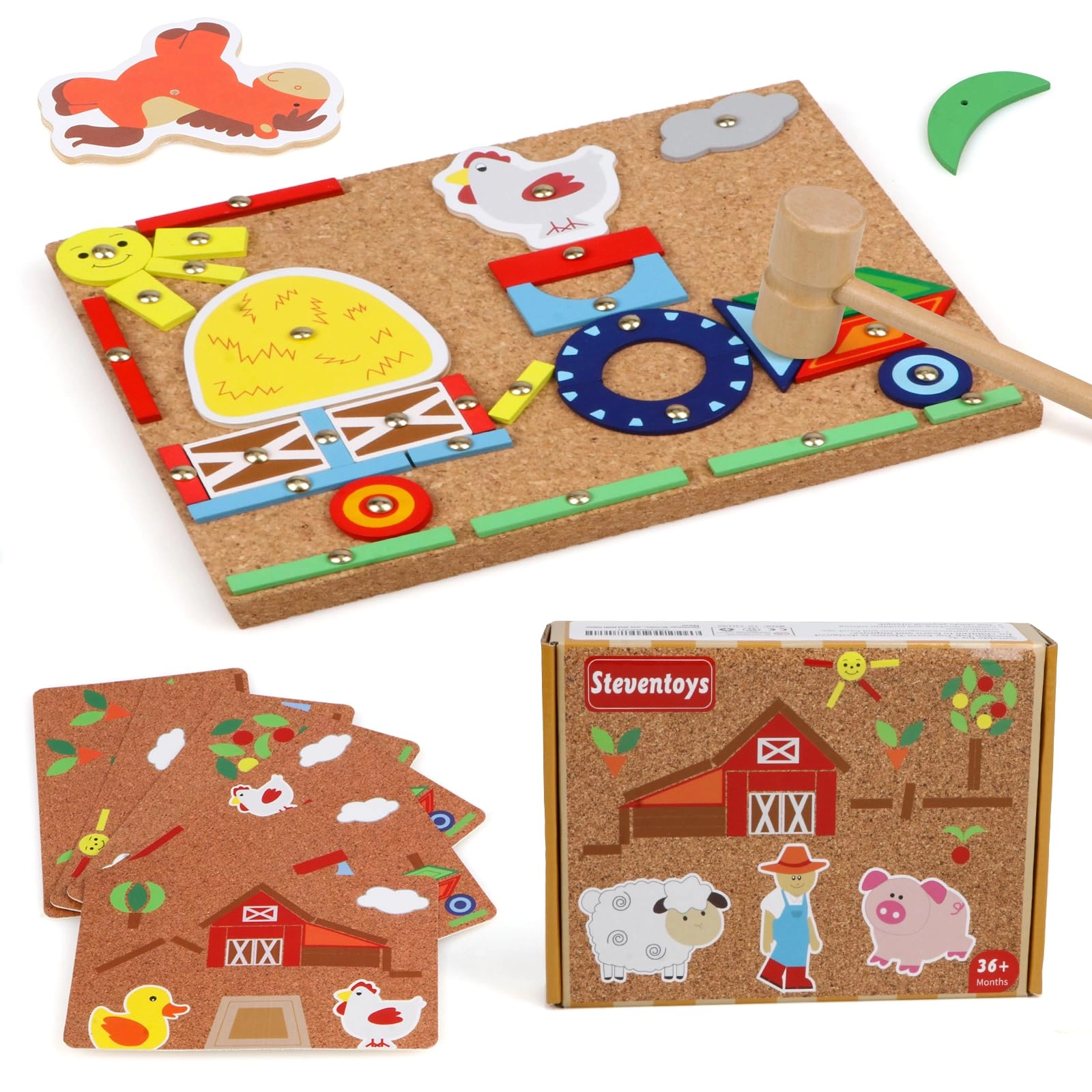 Steventoys Hammer and Nails Game - 3 years+