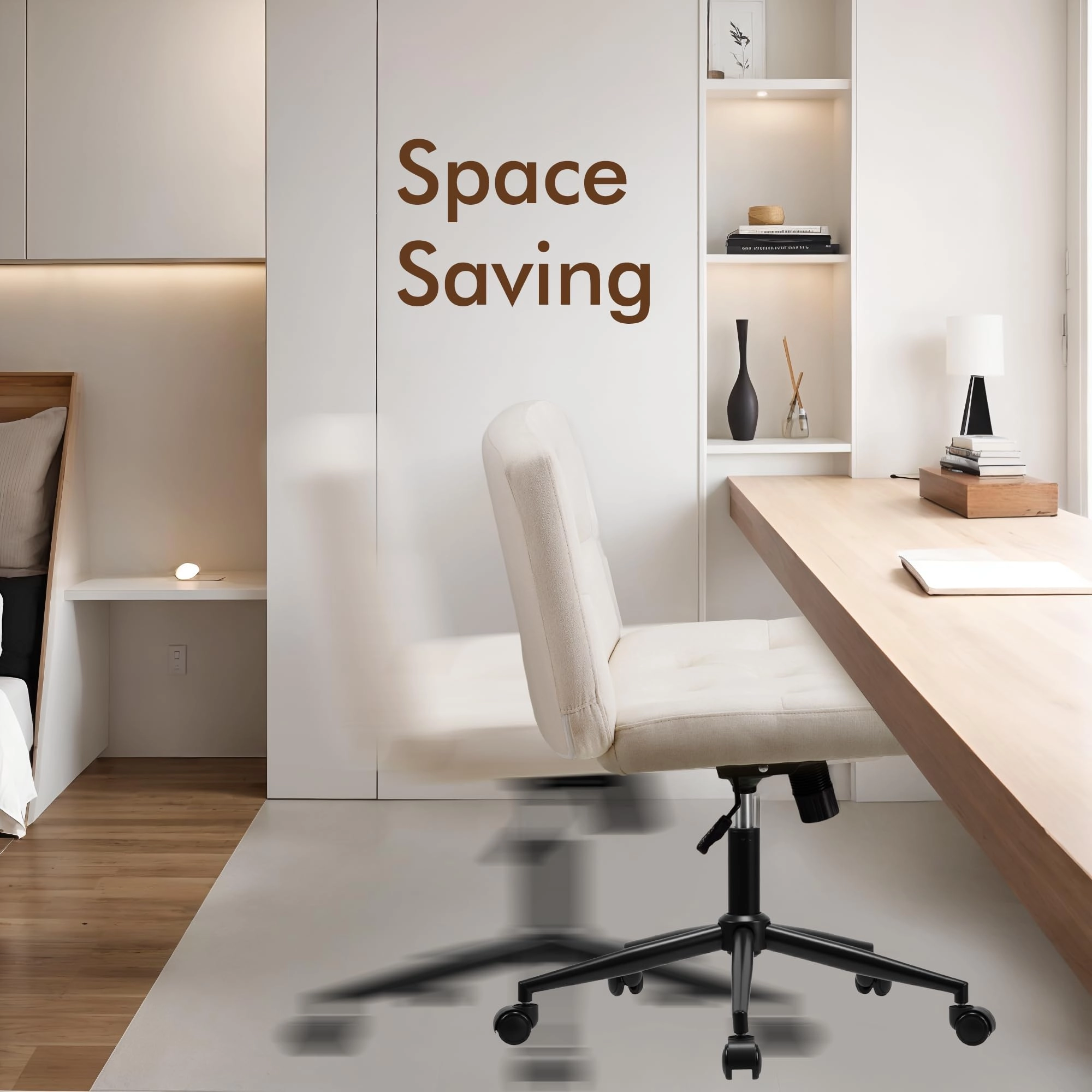 9008 - Mid-Back Armless Black