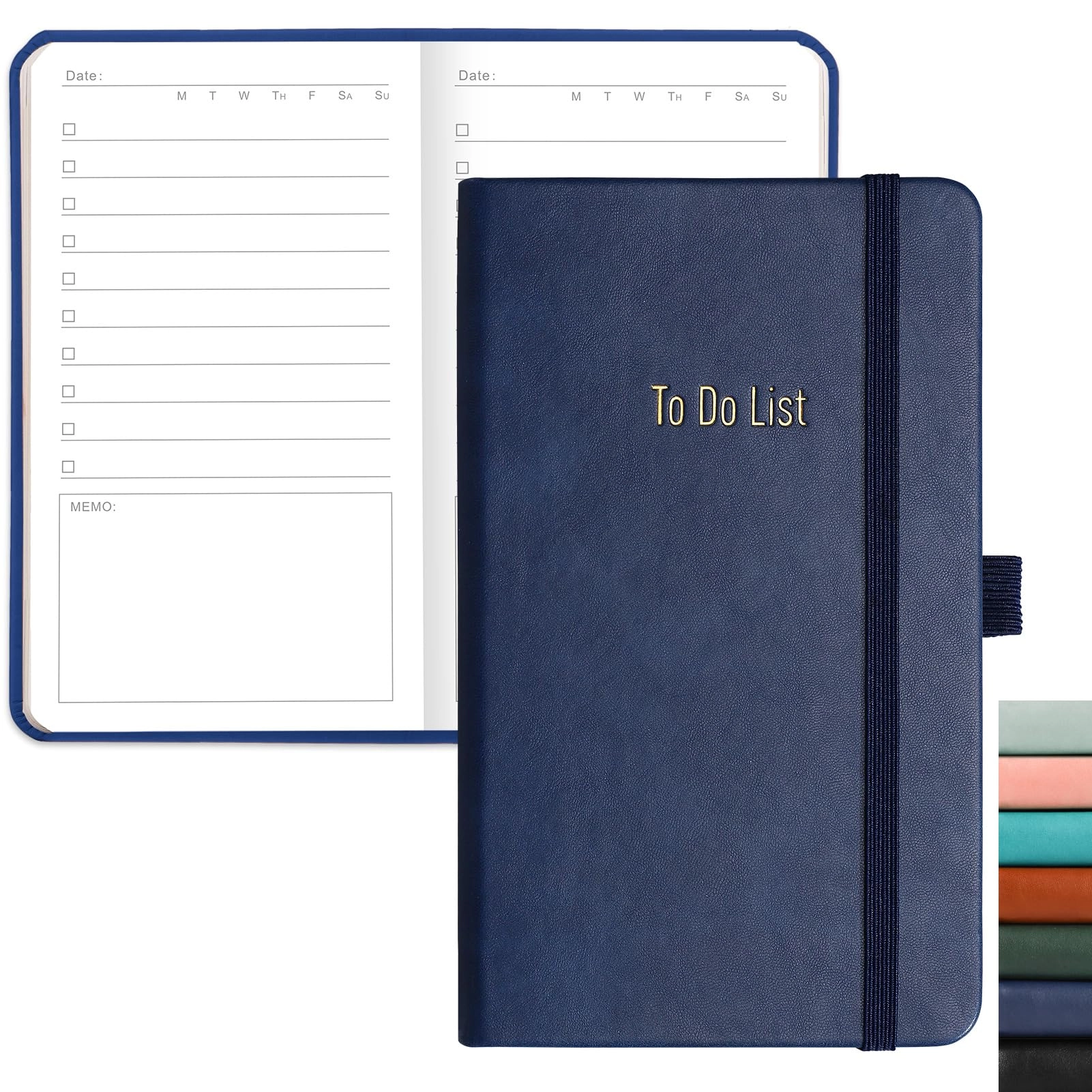 rettacy To Do List Notebook A6 Hardcover - 192 Pages