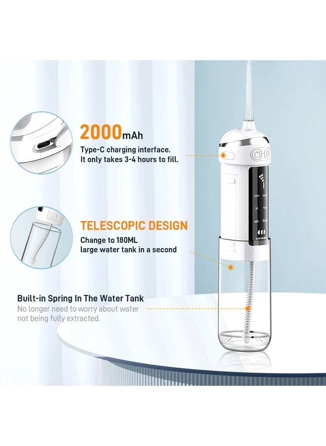 Portable Electric Toothbrush - 6 Speed White