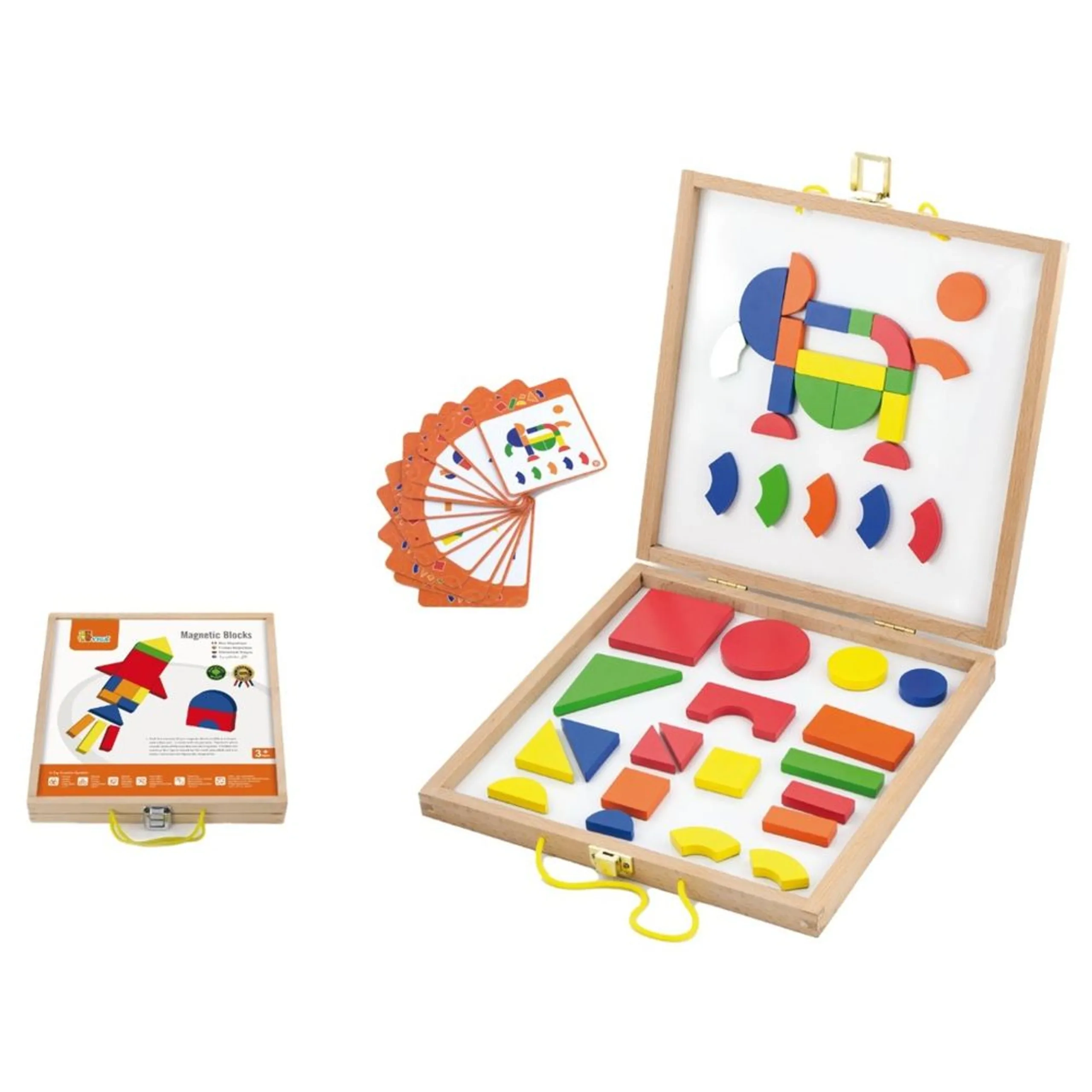 VIGA Magnetic Blocks Puzzle - 42 pcs