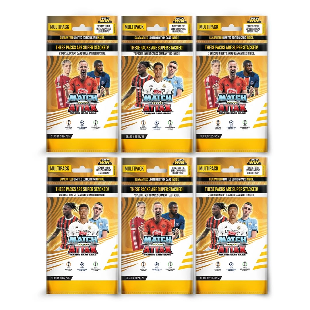 UEFA Champions League Match Attax - Multipack of 6pcs