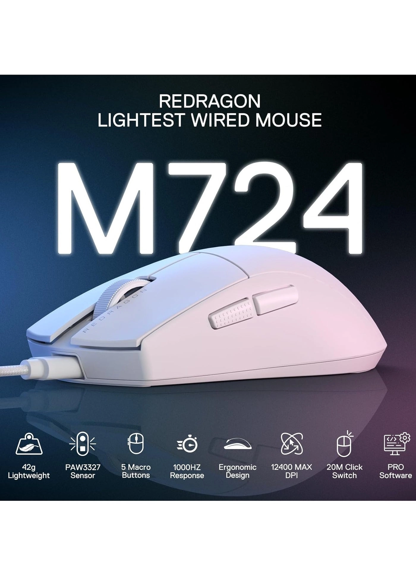 M724 Gaming Mouse - Wired