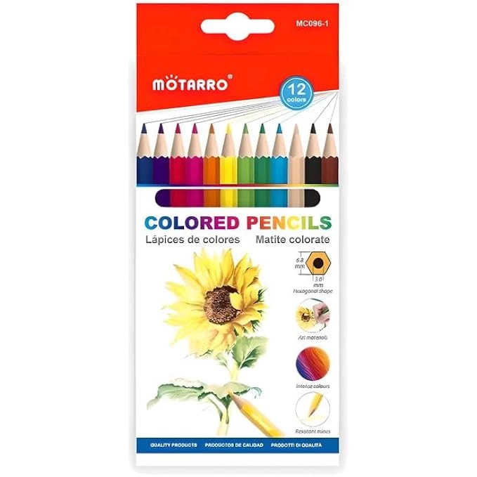 Color Pencils - 12 Colors