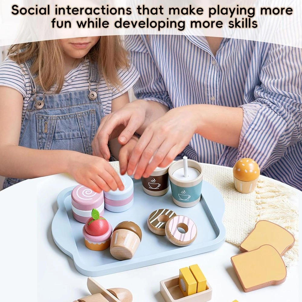 Kids Wooden Breakfast Playset - 15 Pcs (5551007-KABI_0168)