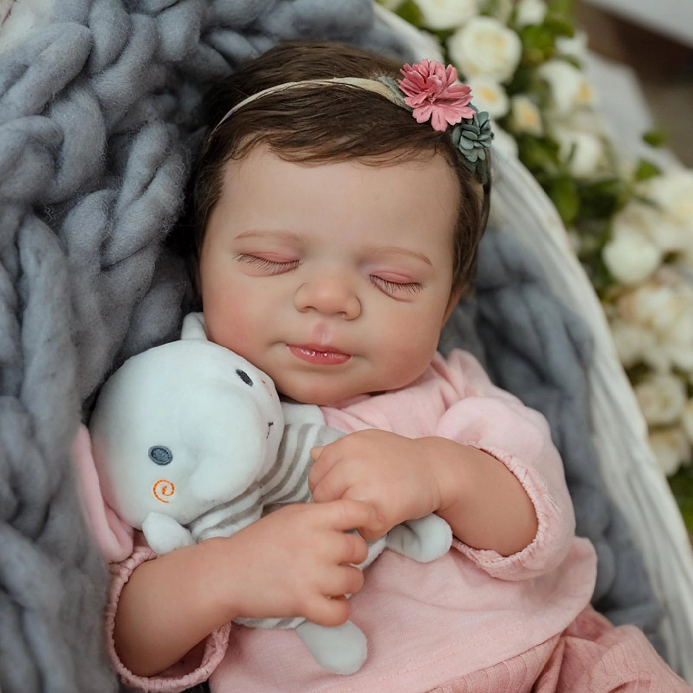 Reborn Baby Doll - 18 inches Vinyl Baby Girl Ages 3+