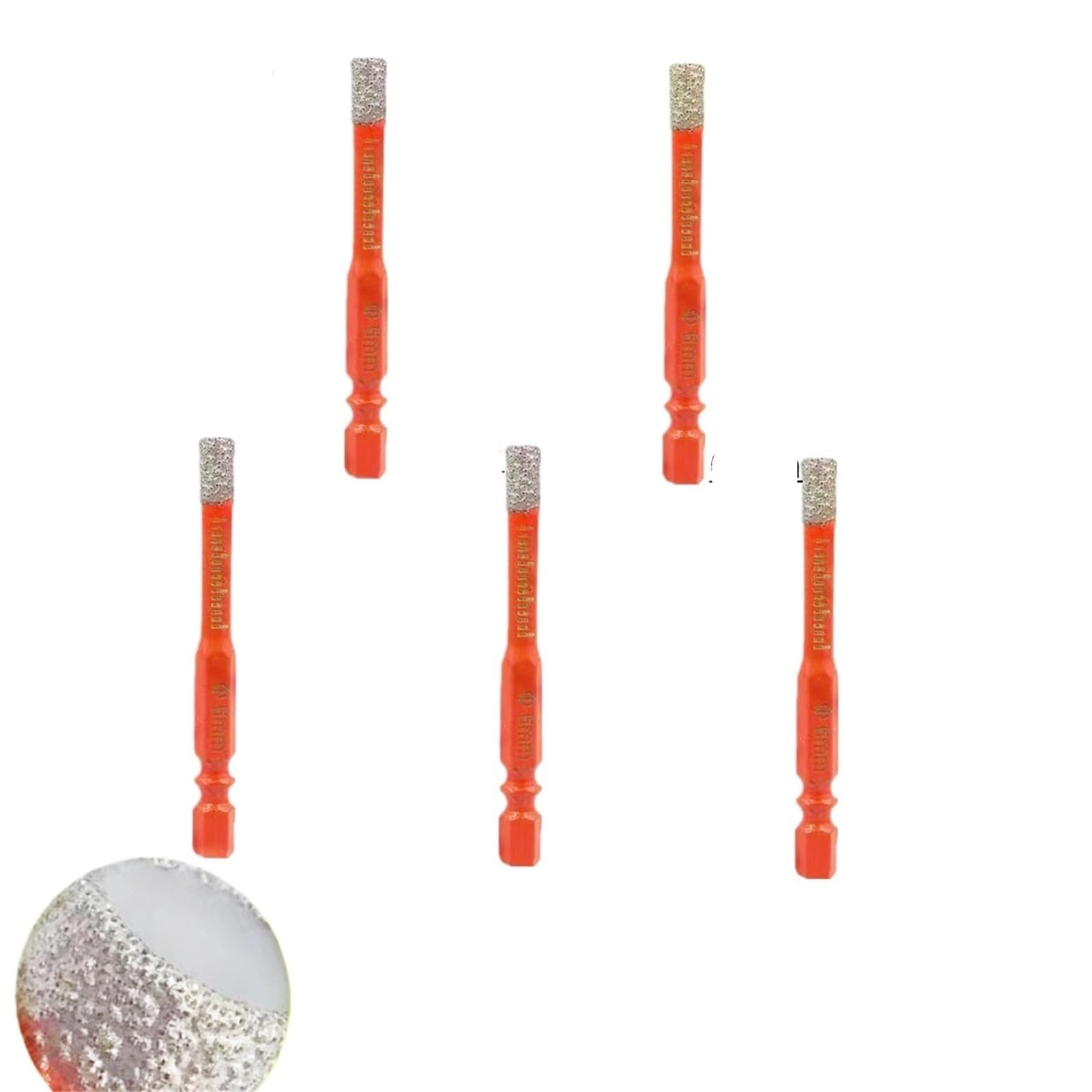LUTRZPVT Dry CeramicTile Drill Bit - 10Pcs 6mm
