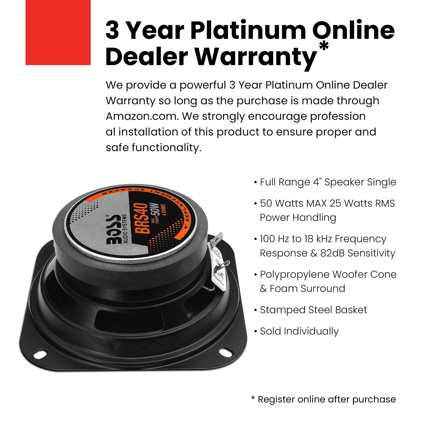 BRS40 - 4 Inch Full Range