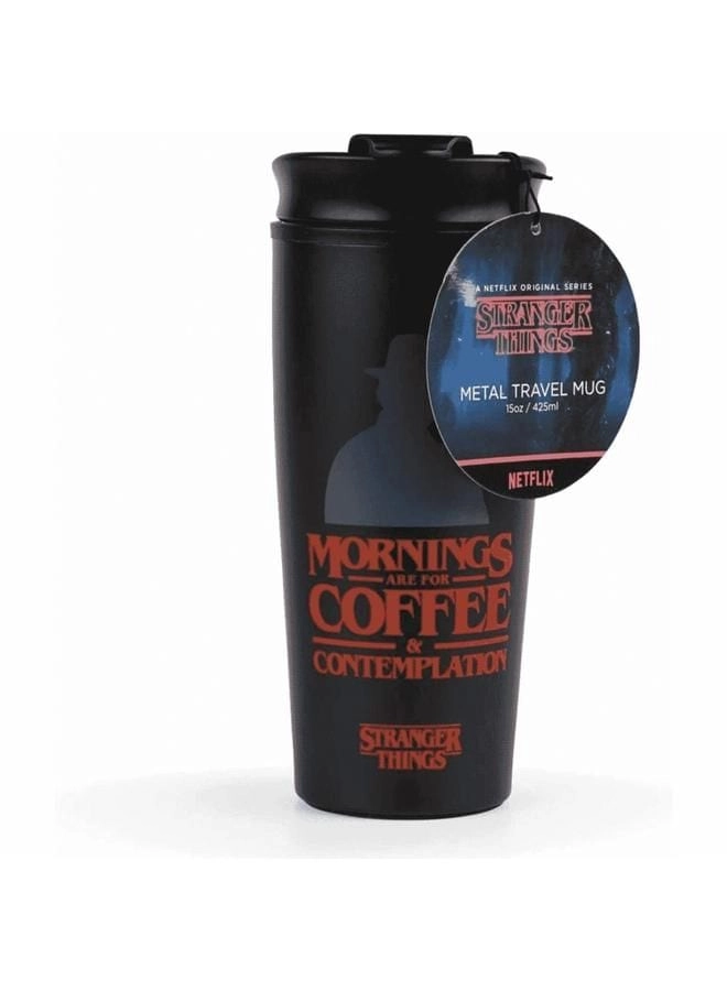 Paladone Stainless Steel Stranger Things 5 Insulated Cup And Straw - 425ml