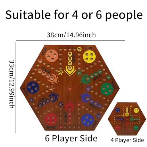 Wahoo - Solid Pine Double Sided - Board Game