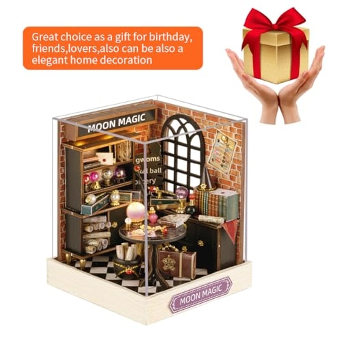 Miniature Wooden Dollhouse Furniture Kit - Creative Room 1:24