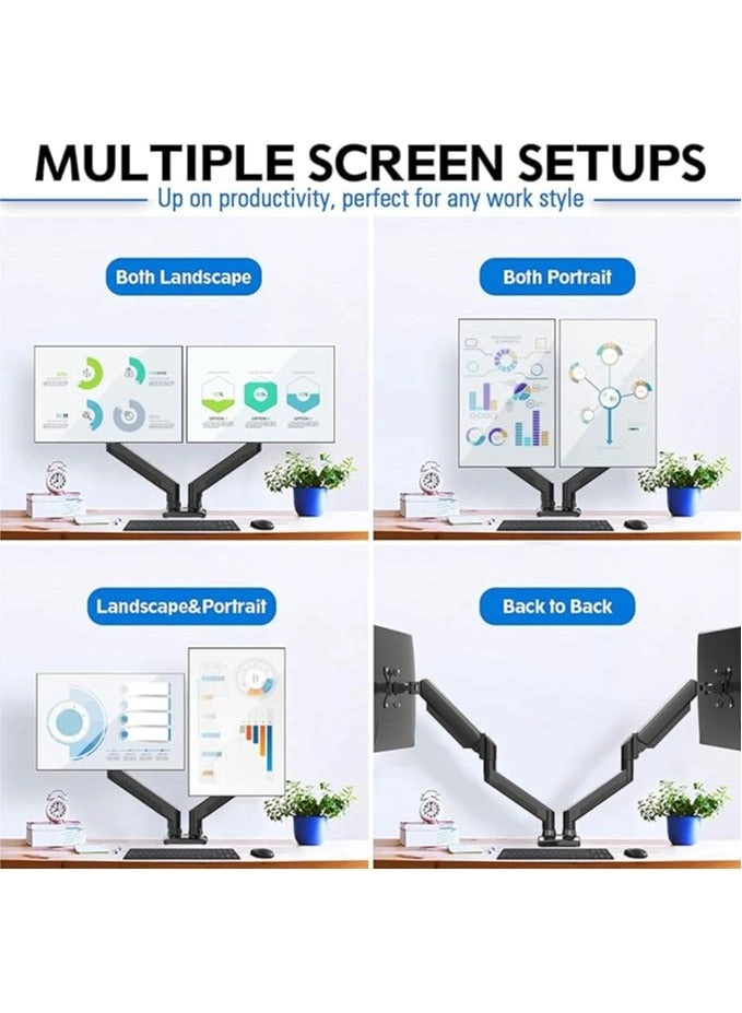 Dual Monitor Stand - 32 inch 75mm x 75mm 100mm x 100mm