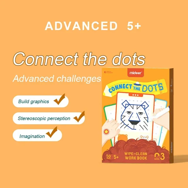 Connect the Dots Wipe Clean Workbook - 5+