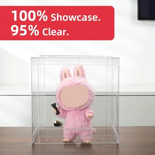 Display Case - 7.9" x 7.9" x 7.9" Clear Dustproof