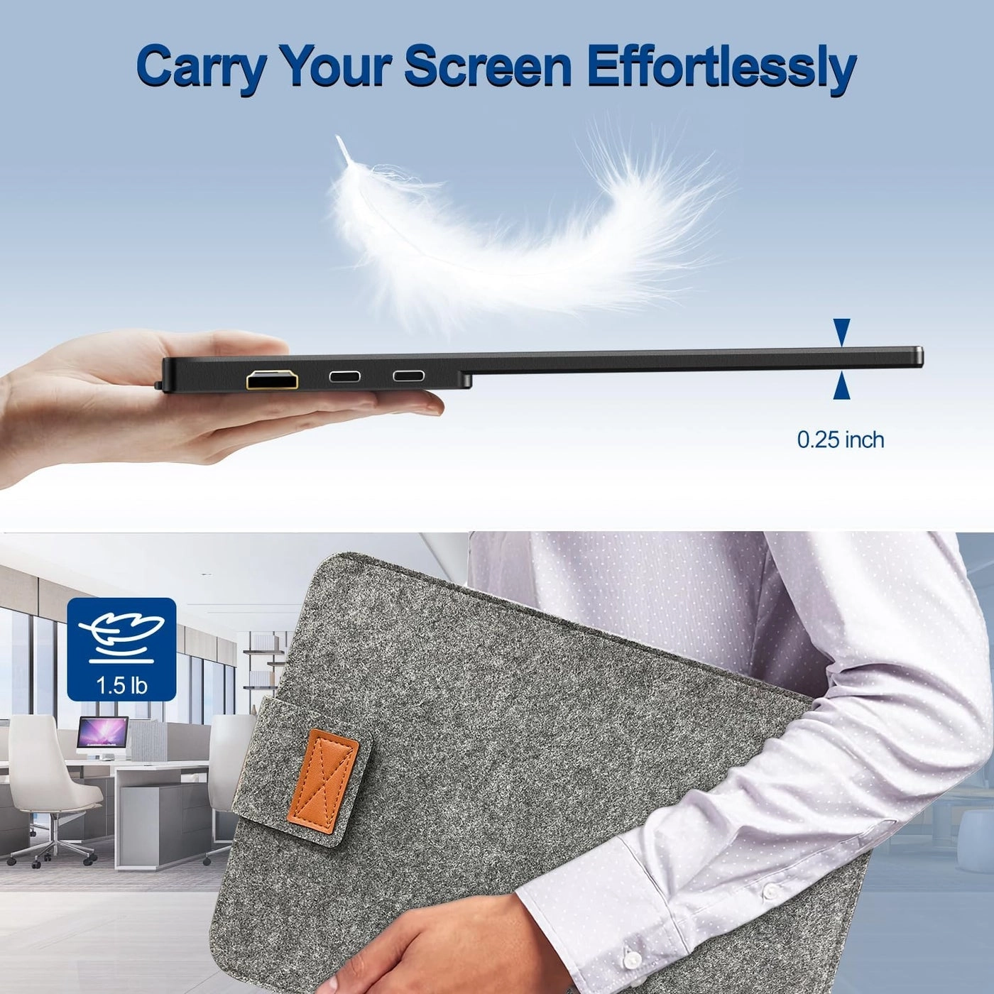 Portable Monitor - 1080P 15.6"