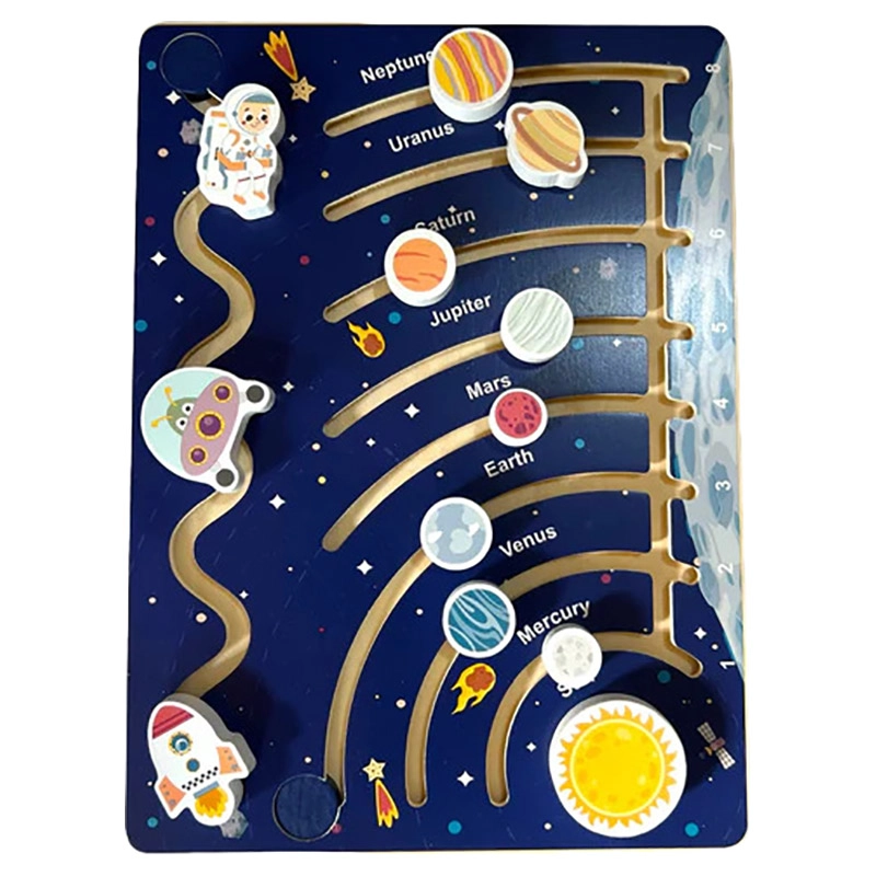Space Maze Wooden Toy