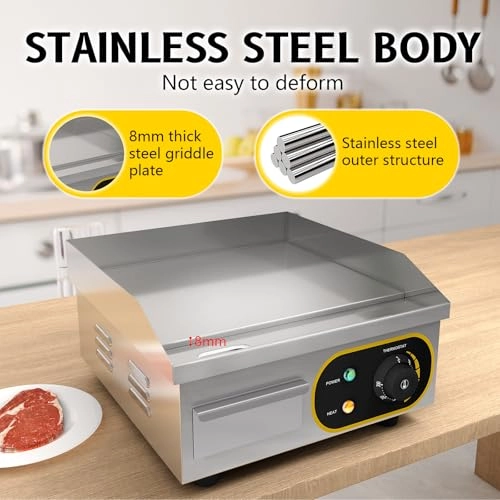 Electric Griddle Plate - 36 x 38 x 20 cm