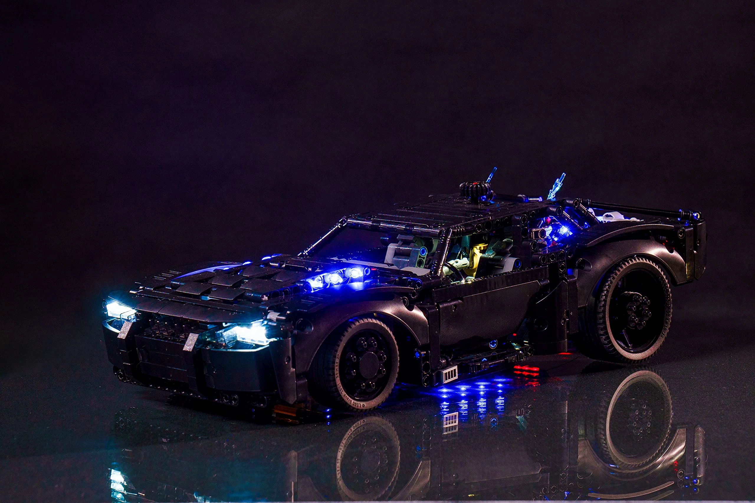 Brick Loot LED Lighting Light Kit for Technic The Batman Batmobile (42127) - USB Powered 35 LEDs