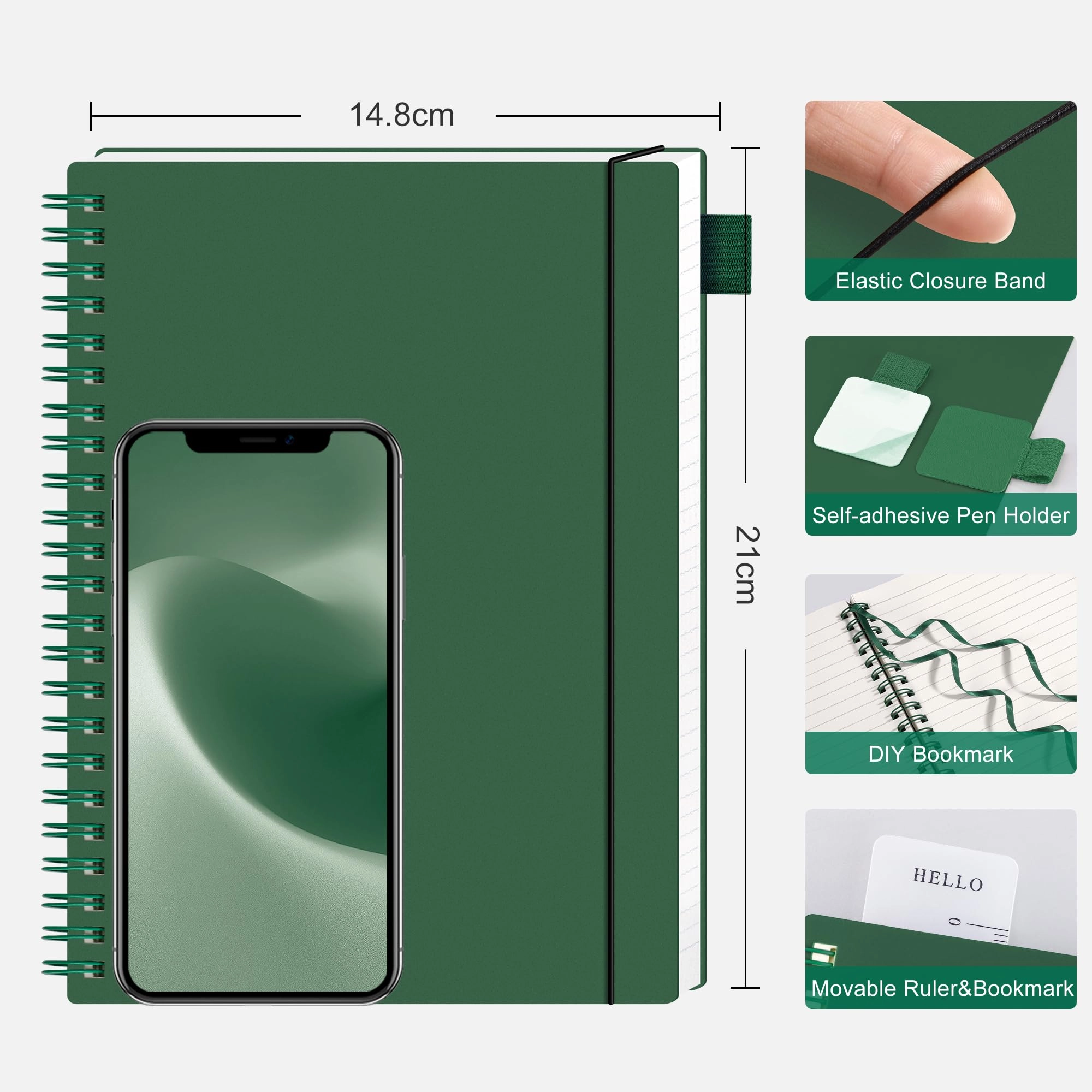 Notebook A5 Spiral - Lined 80 Sheets