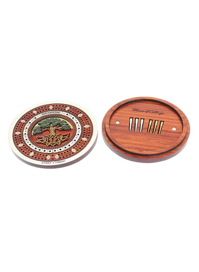 Cribbage Board - 2 Track 60 Points Bloodwood / Maple Wood