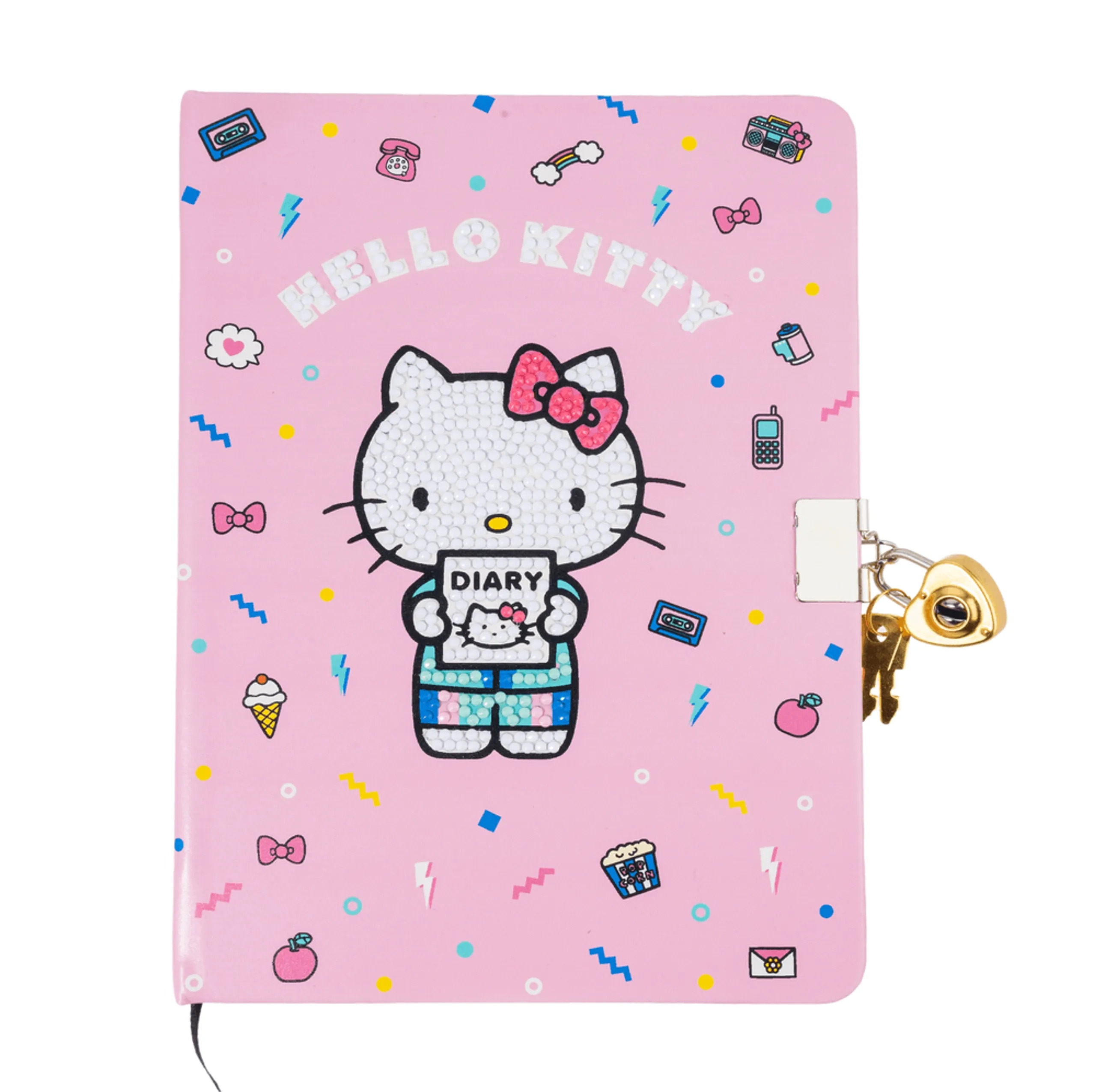 CRAFT Buddy Hello Kitty & Friends Secret Diary Set - Crystal Art 48 pages 8+ years